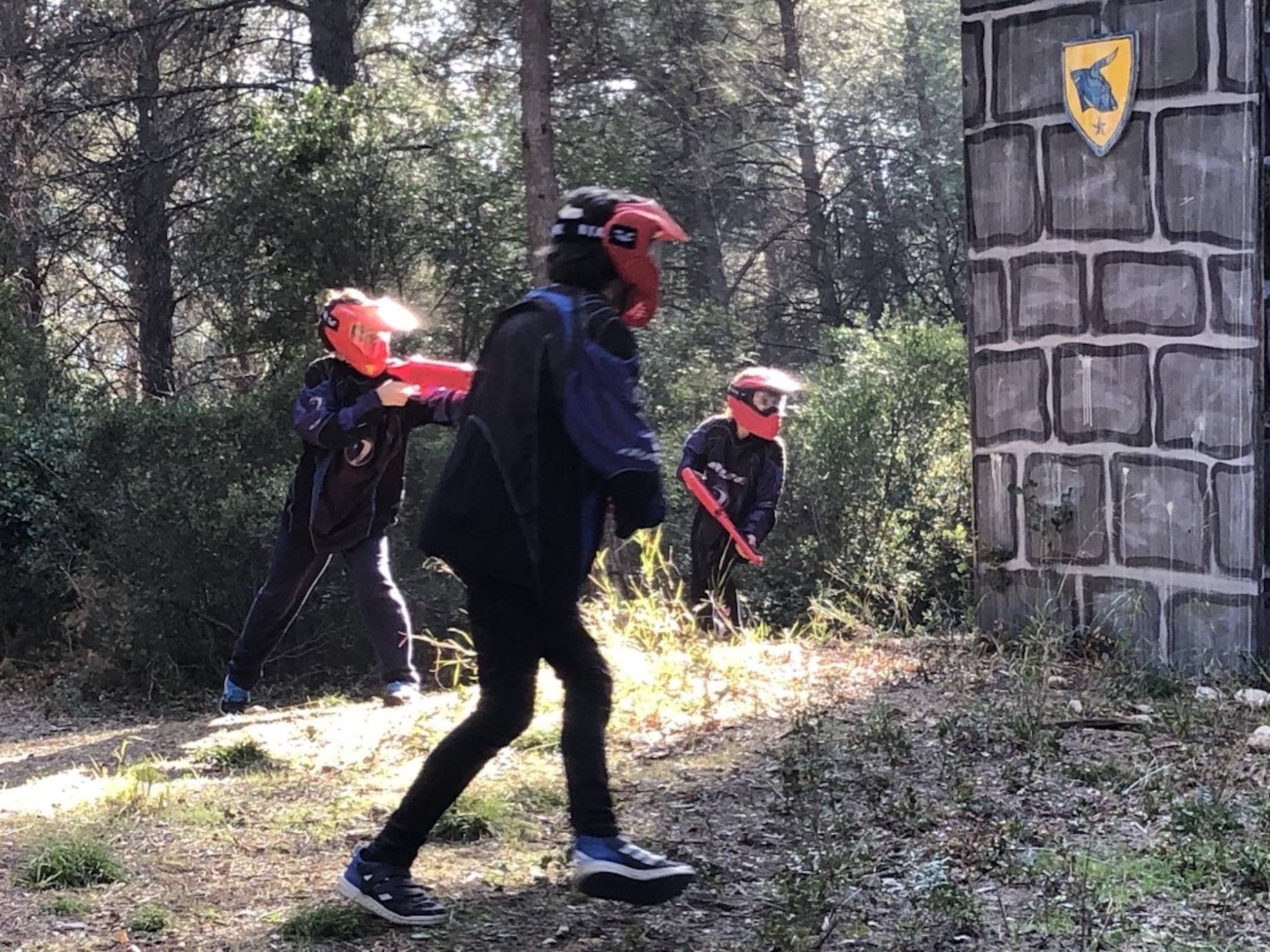 Jeu d'extérieur pour anniversaire Paintball enfant